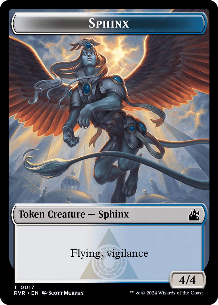 Sphinx Token [Ravnica Remastered Tokens] | Nerdhalla Games