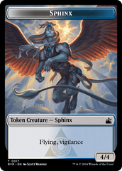 Bird // Sphinx Double-Sided Token [Ravnica Remastered Tokens] | Nerdhalla Games