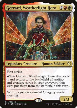 Gerrard, Weatherlight Hero [Commander 2019] | Nerdhalla Games