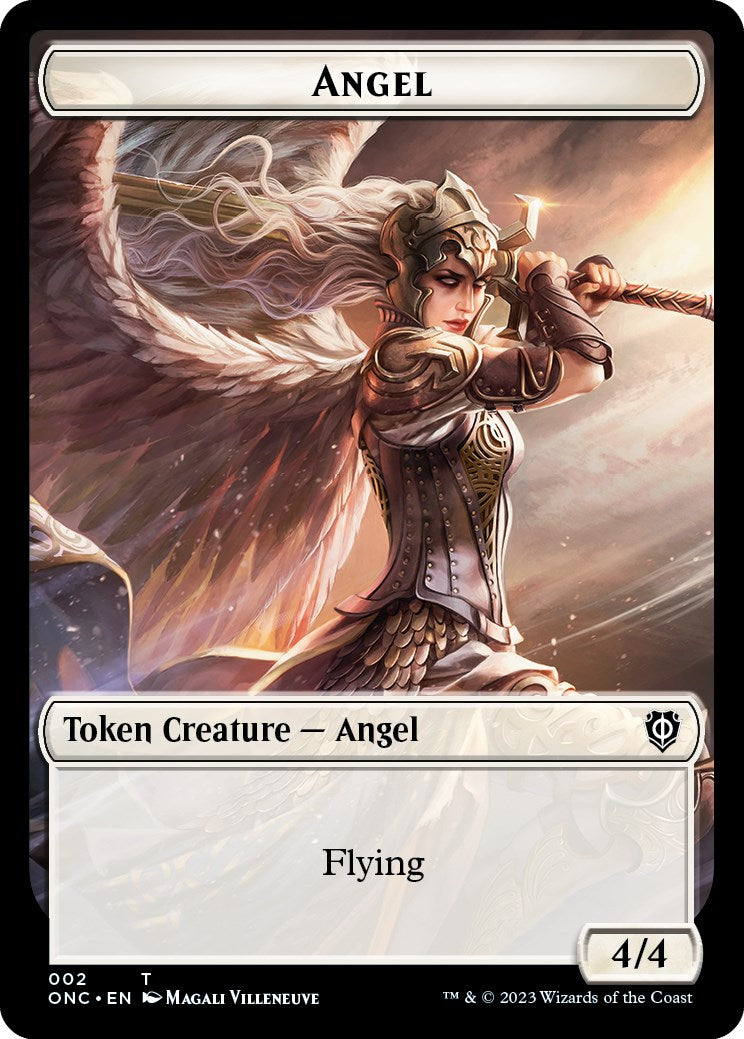 Soldier (007) // Angel Double-Sided Token [Phyrexia: All Will Be One Commander Tokens] | Nerdhalla Games