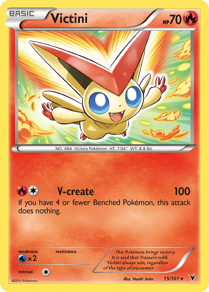 Victini (15/101) (Theme Deck Exclusive) [Black & White: Noble Victories] | Nerdhalla Games