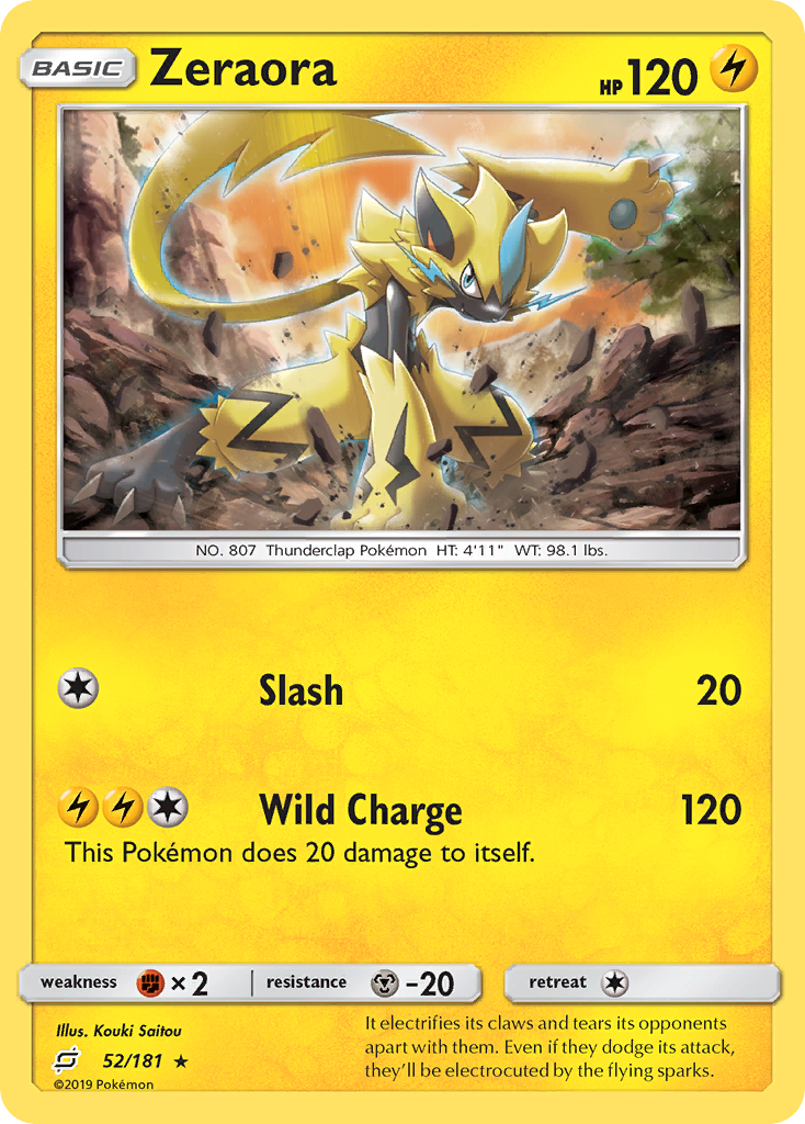 Zeraora (52/181) [Sun & Moon: Team Up] | Nerdhalla Games