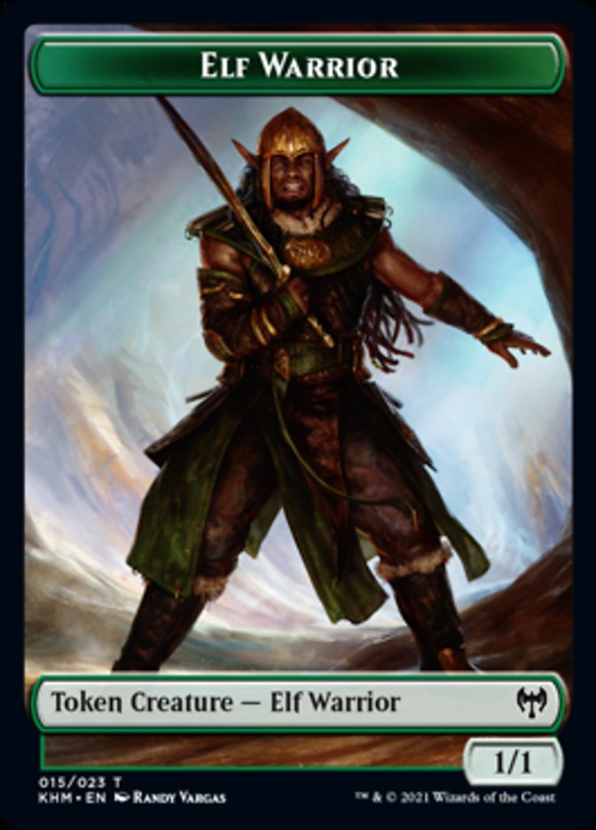 Elf Warrior Token [Kaldheim] | Nerdhalla Games