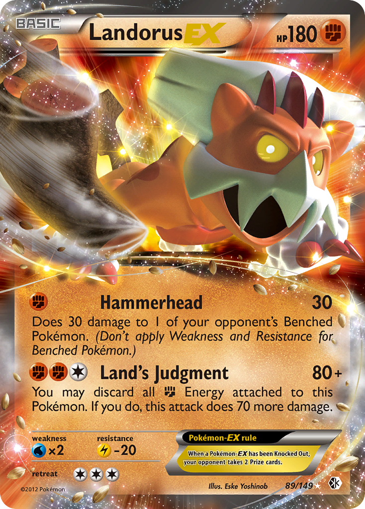 Landorus EX (89/149) [Black & White: Boundaries Crossed] | Nerdhalla Games