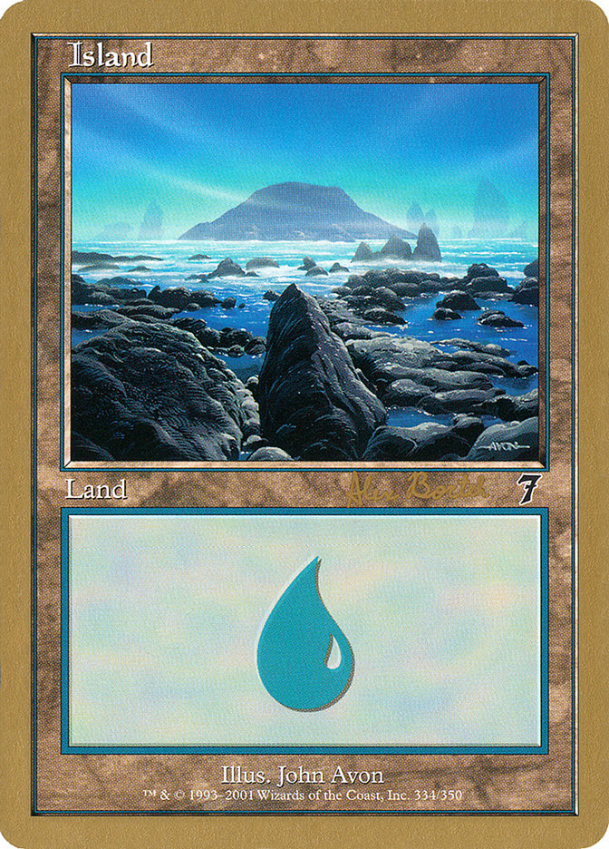 Island (ab334) (Alex Borteh) [World Championship Decks 2001] | Nerdhalla Games