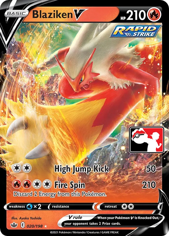 Blaziken V (020/198) [Prize Pack Series One] | Nerdhalla Games