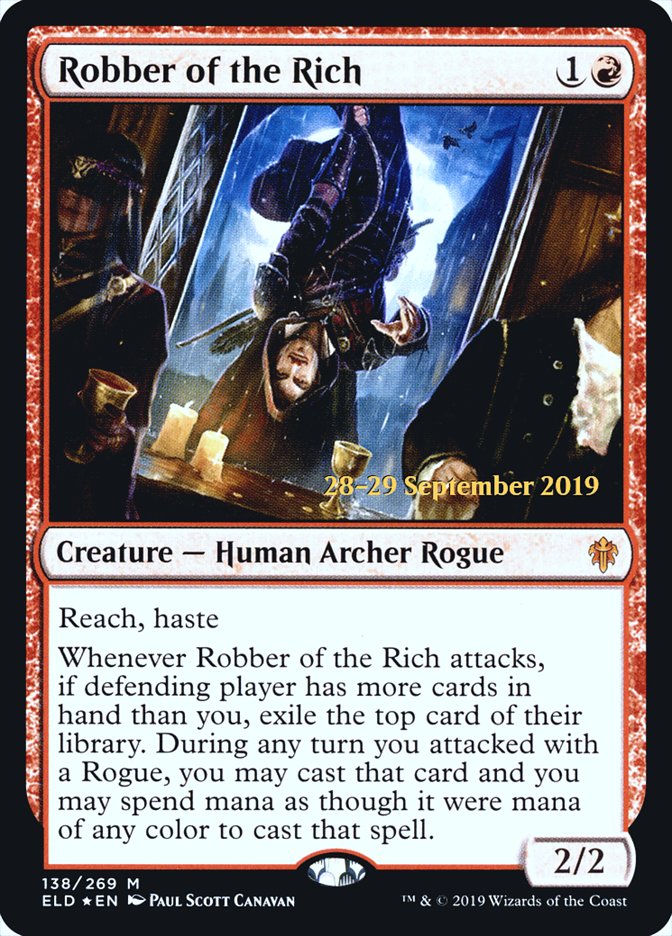 Robber of the Rich  [Throne of Eldraine Prerelease Promos] | Nerdhalla Games