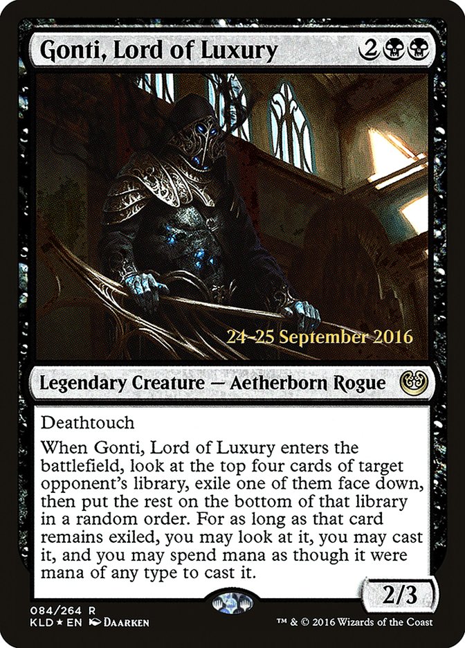 Gonti, Lord of Luxury  [Kaladesh Prerelease Promos] | Nerdhalla Games