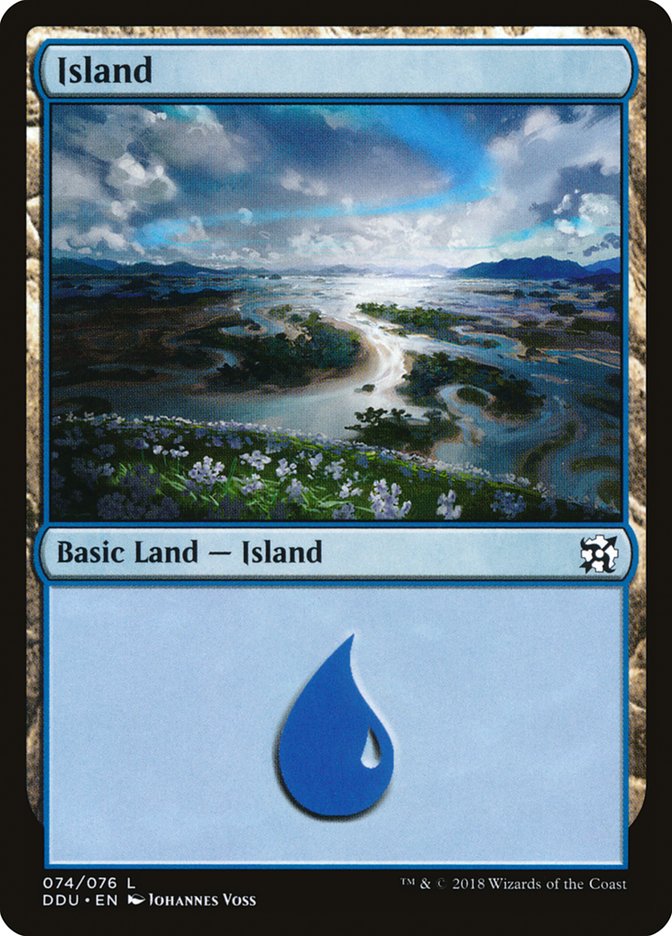 Island (74) [Duel Decks: Elves vs. Inventors] | Nerdhalla Games