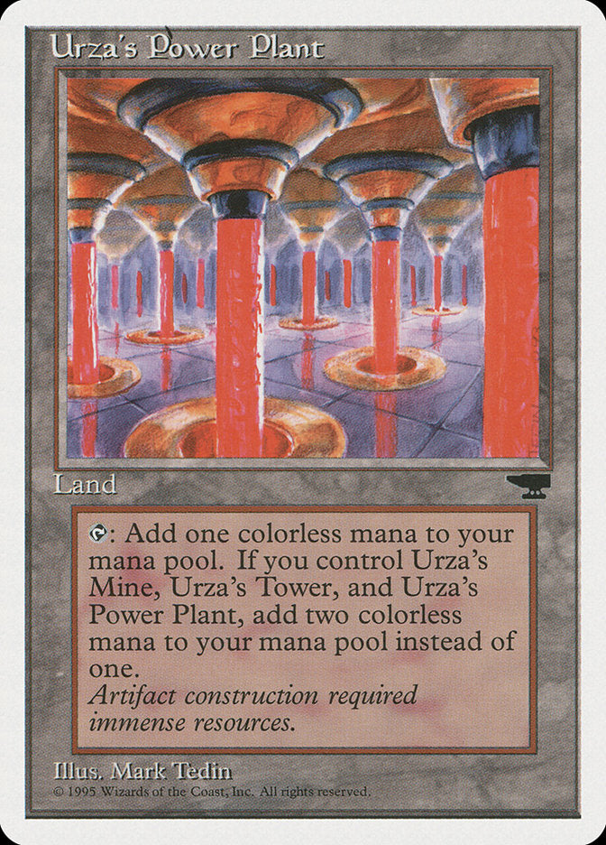 Urza's Power Plant (Red Columns) [Chronicles] | Nerdhalla Games