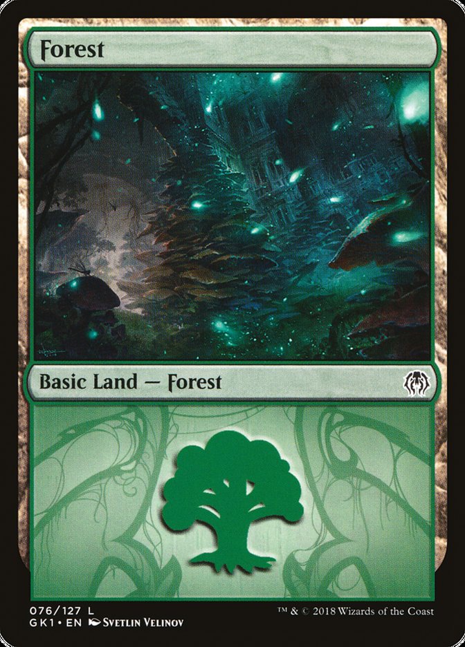 Forest (76) [Guilds of Ravnica Guild Kit] | Nerdhalla Games