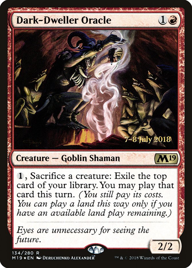 Dark-Dweller Oracle  [Core Set 2019 Prerelease Promos] | Nerdhalla Games