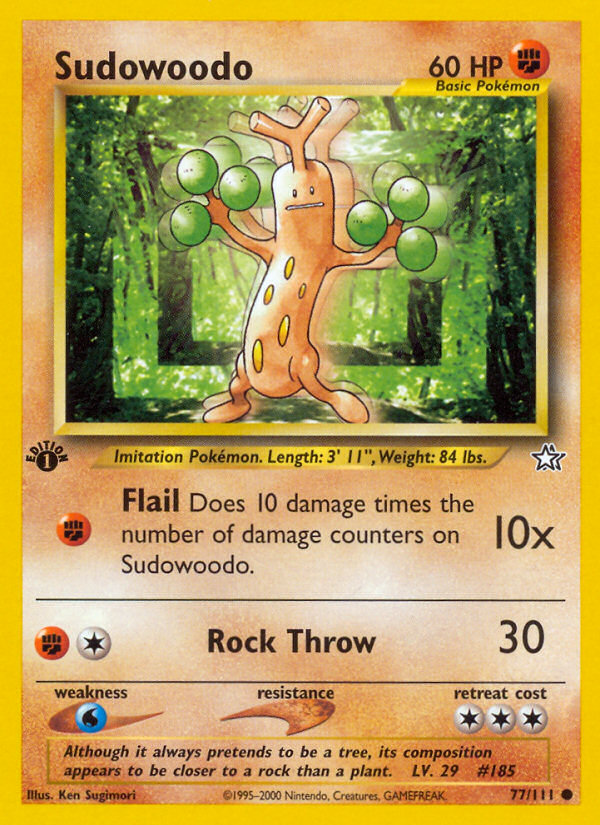 Sudowoodo (77/111) [Neo Genesis 1st Edition] | Nerdhalla Games