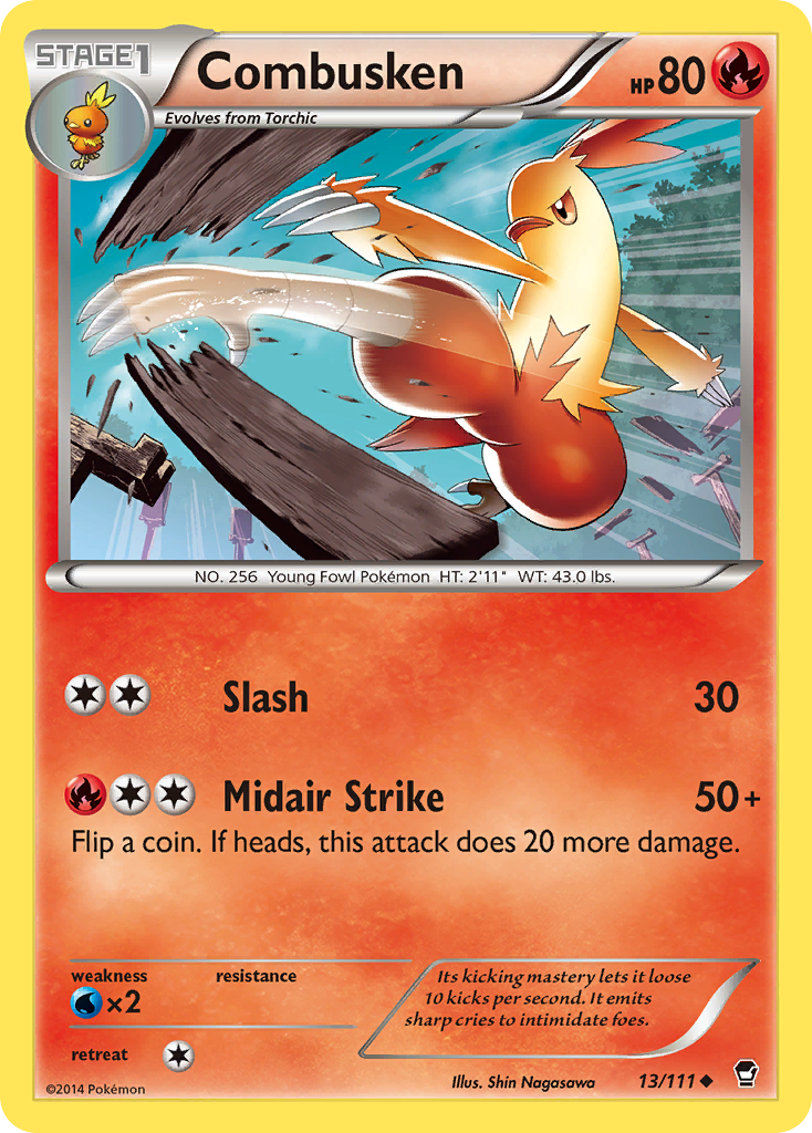 Combusken (13/111) [XY: Furious Fists] | Nerdhalla Games