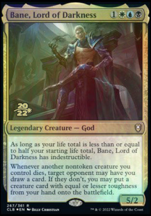 Bane, Lord of Darkness [Commander Legends: Battle for Baldur's Gate Prerelease Promos] | Nerdhalla Games