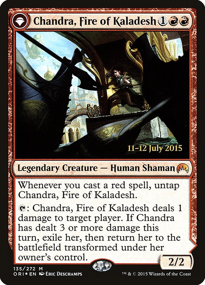 Chandra, Fire of Kaladesh // Chandra, Roaring Flame [Magic Origins Prerelease Promos] | Nerdhalla Games