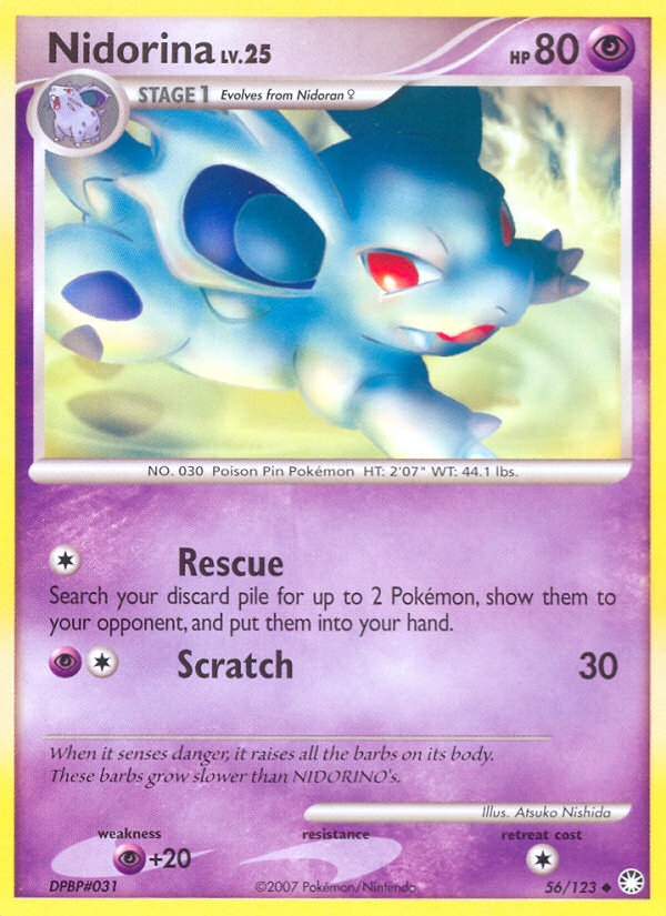 Nidorina (56/123) [Diamond & Pearl: Mysterious Treasures] | Nerdhalla Games