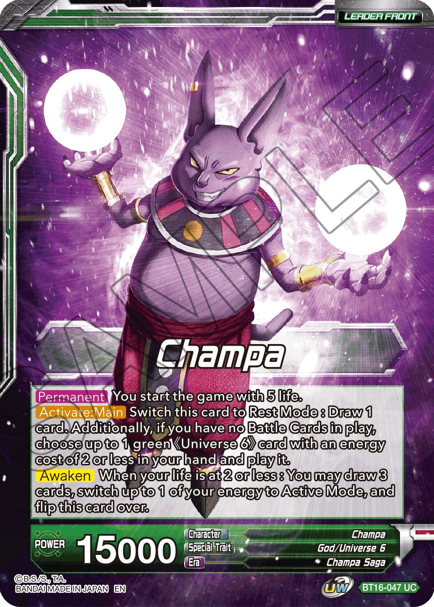 Champa // Champa, Victory at All Costs (BT16-047) [Realm of the Gods Prerelease Promos] | Nerdhalla Games