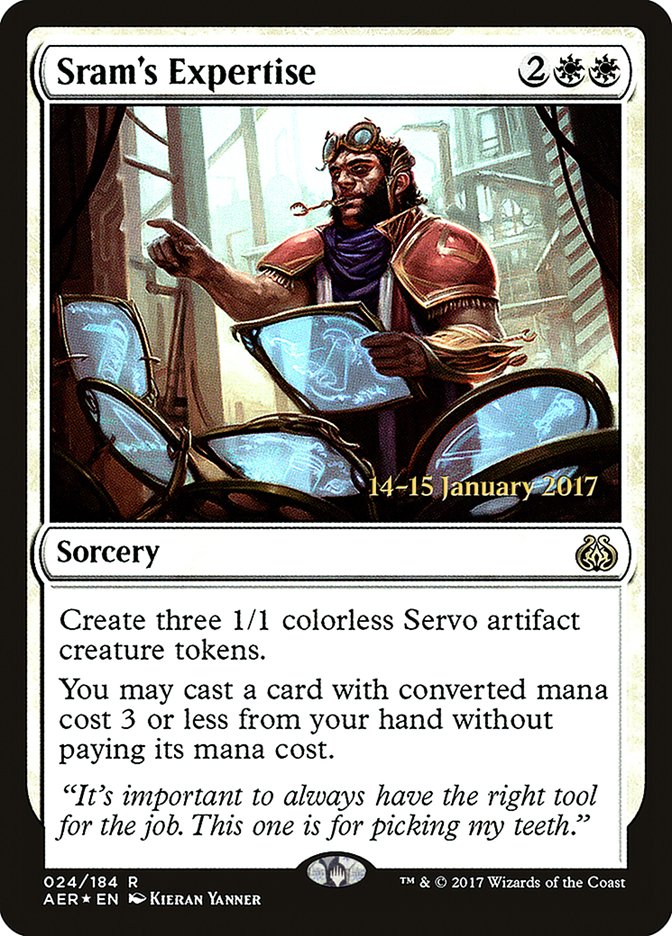 Sram's Expertise  [Aether Revolt Prerelease Promos] | Nerdhalla Games