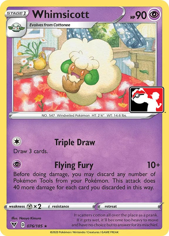 Whimsicott (076/185) [Prize Pack Series One] | Nerdhalla Games