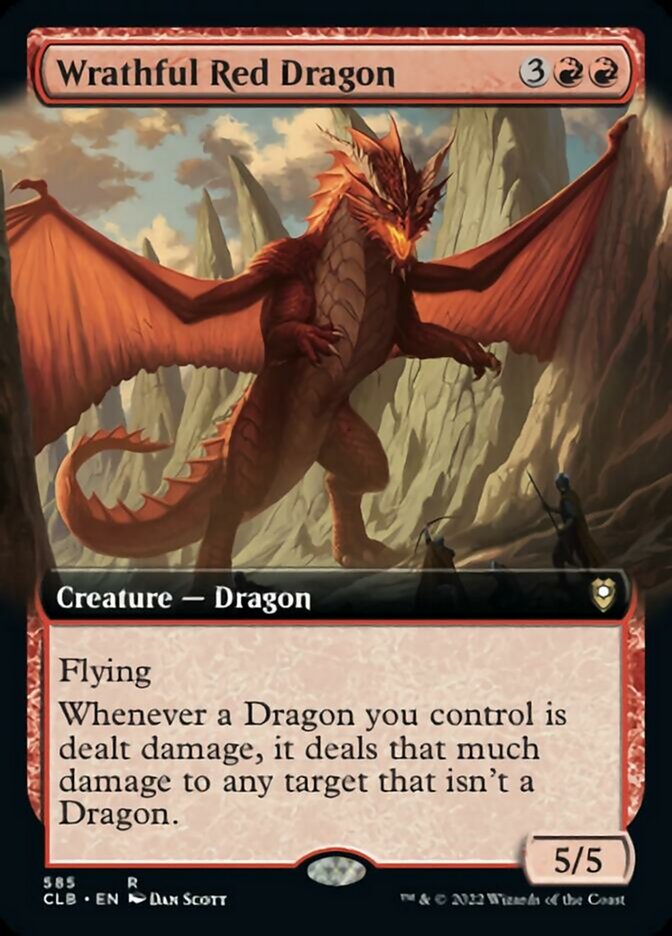 Wrathful Red Dragon (Extended Art) [Commander Legends: Battle for Baldur's Gate] | Nerdhalla Games