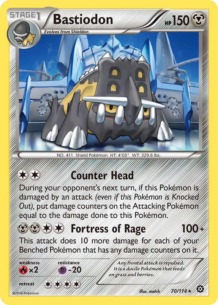 Bastiodon (70/114) [XY: Steam Siege] | Nerdhalla Games