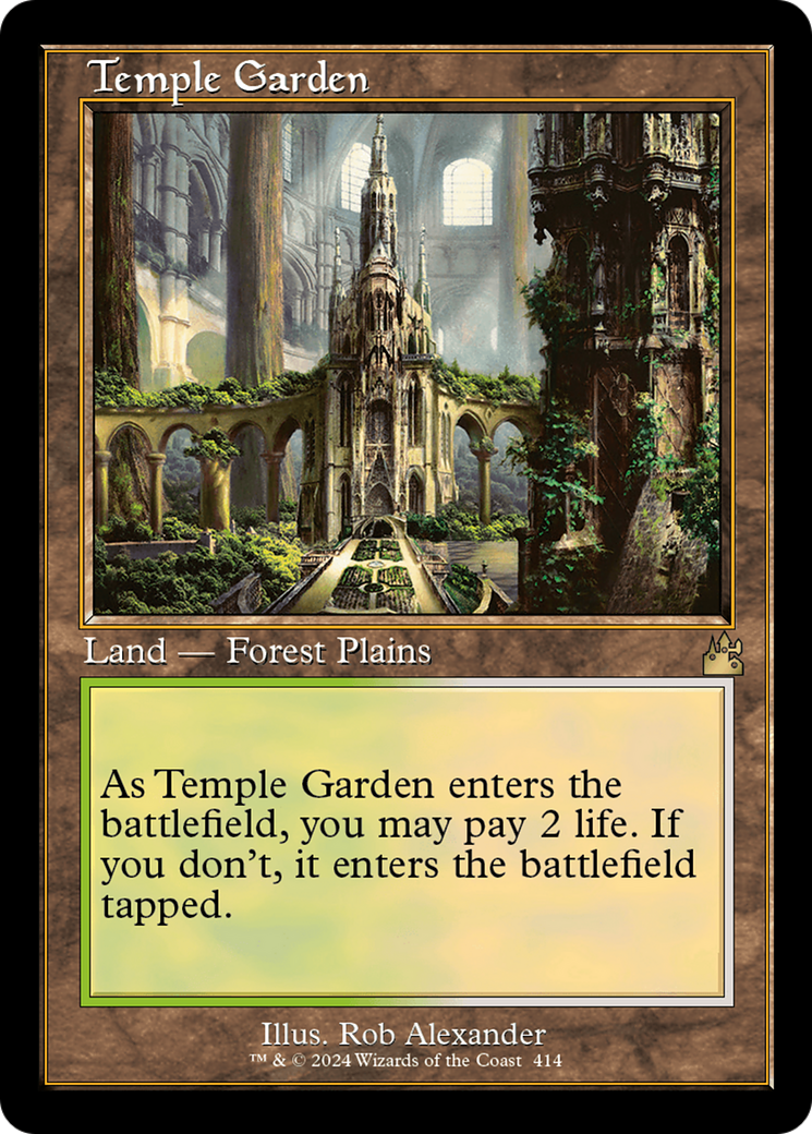 Temple Garden (Retro) [Ravnica Remastered] | Nerdhalla Games