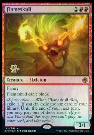 Flameskull [Dungeons & Dragons: Adventures in the Forgotten Realms Prerelease Promos] | Nerdhalla Games