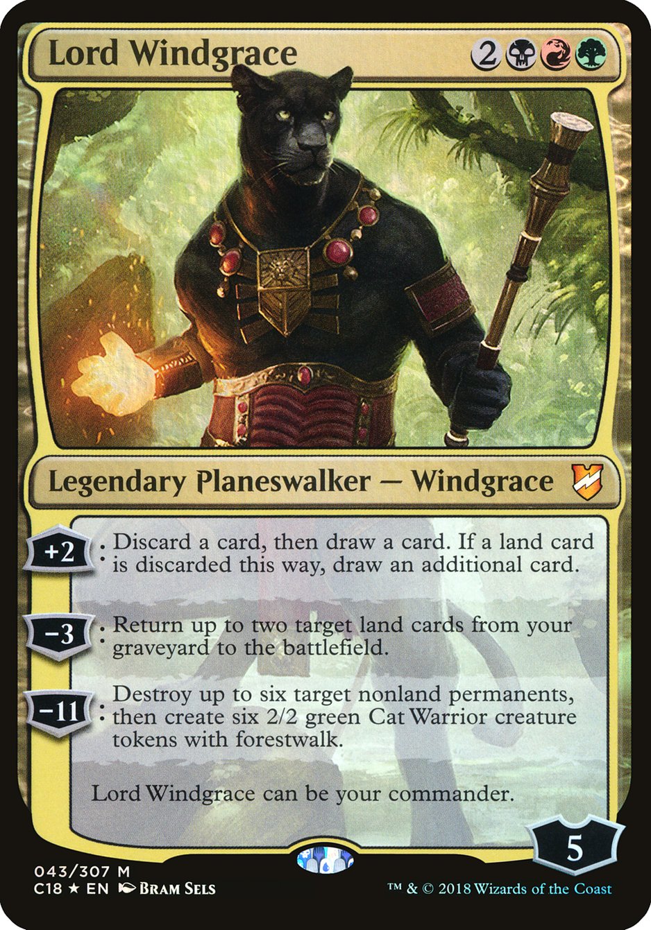 Lord Windgrace (Oversized) [Commander 2018 Oversized] | Nerdhalla Games