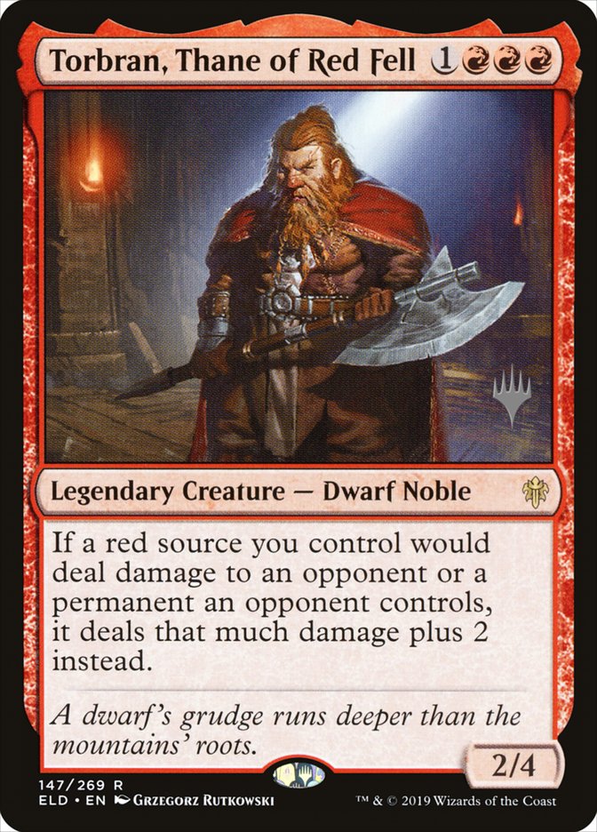 Torbran, Thane of Red Fell (Promo Pack) [Throne of Eldraine Promos] | Nerdhalla Games