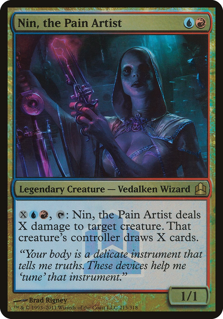 Nin, the Pain Artist (Launch) (Oversized) [Commander 2011 Launch Party] | Nerdhalla Games