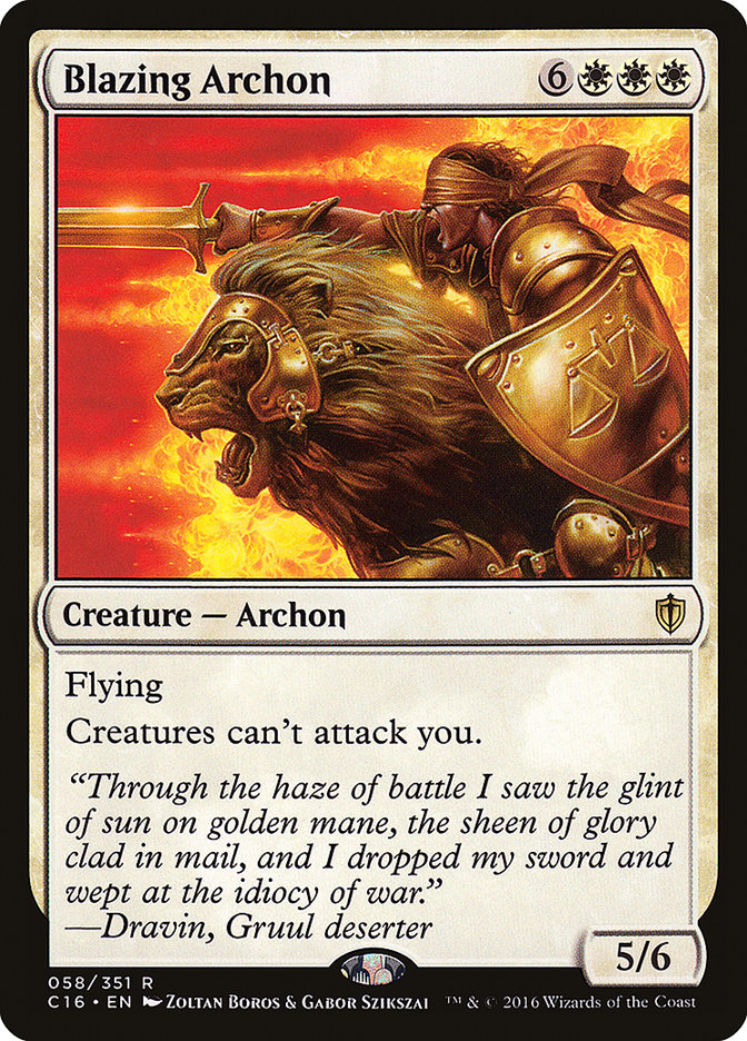 Blazing Archon [Commander 2016] | Nerdhalla Games