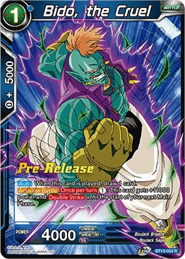 Bido, the Cruel (BT13-053) [Supreme Rivalry Prerelease Promos] | Nerdhalla Games