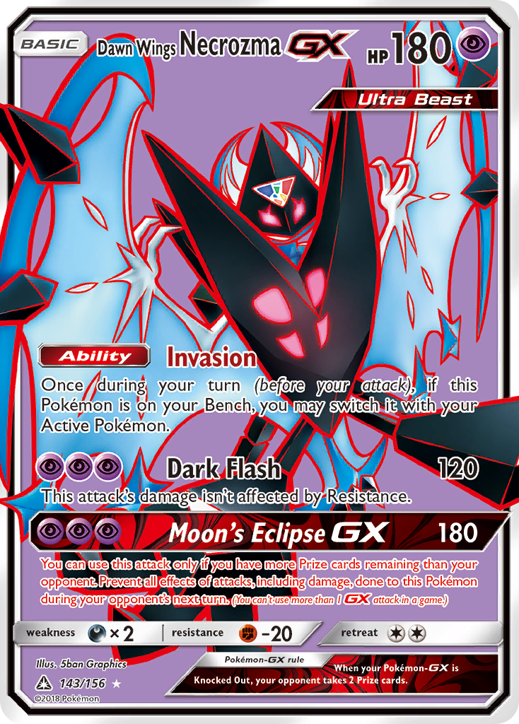 Dawn Wings Necrozma GX (143/156) [Sun & Moon: Ultra Prism] | Nerdhalla Games