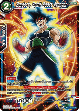 Bardock, Spirit Boost Avenger [EX17-02] | Nerdhalla Games