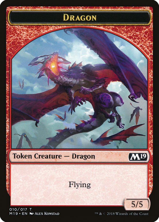 Dragon (010/017) [Core Set 2019 Tokens] | Nerdhalla Games