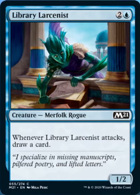 Library Larcenist [Core Set 2021] | Nerdhalla Games