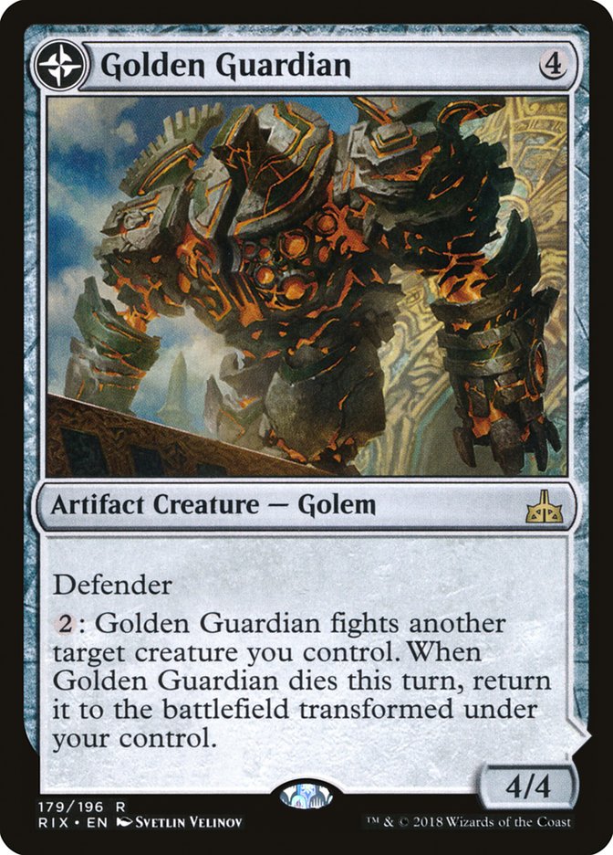 Golden Guardian // Gold-Forge Garrison [Rivals of Ixalan] | Nerdhalla Games