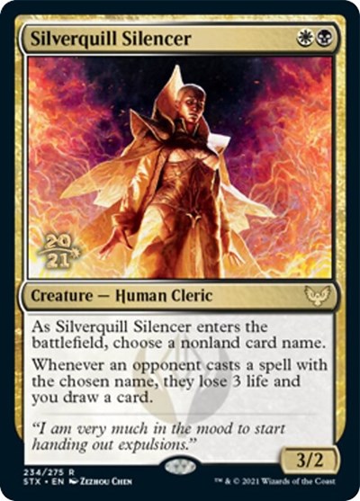 Silverquill Silencer [Strixhaven: School of Mages Prerelease Promos] | Nerdhalla Games