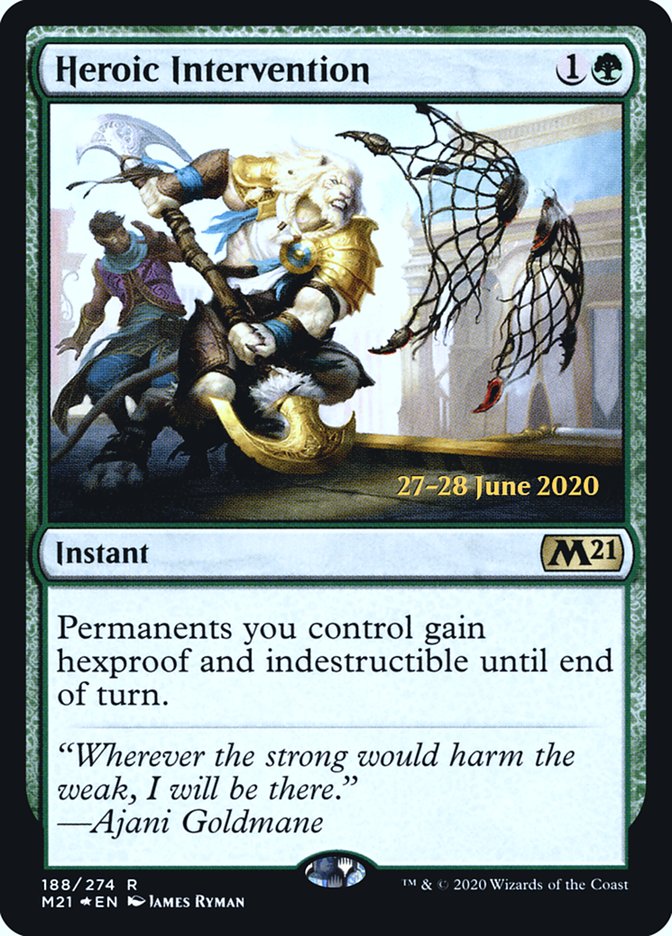 Heroic Intervention  [Core Set 2021 Prerelease Promos] | Nerdhalla Games