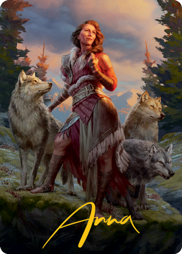 Arlinn, the Pack's Hope 1 Art Card (Gold-Stamped Signature) [Innistrad: Midnight Hunt Art Series] | Nerdhalla Games