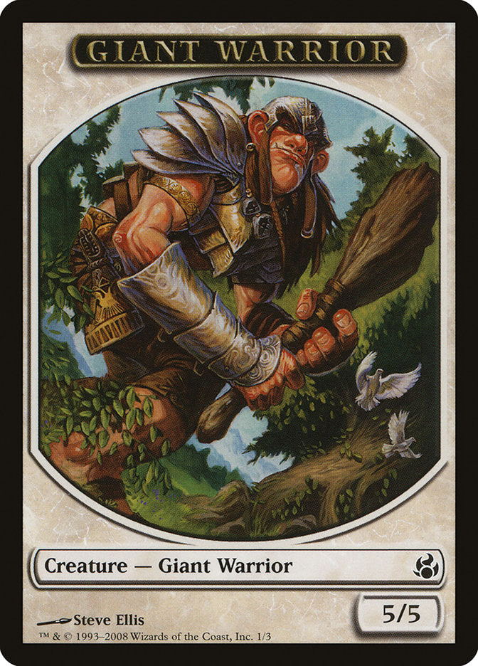 Giant Warrior [Morningtide Tokens] | Nerdhalla Games