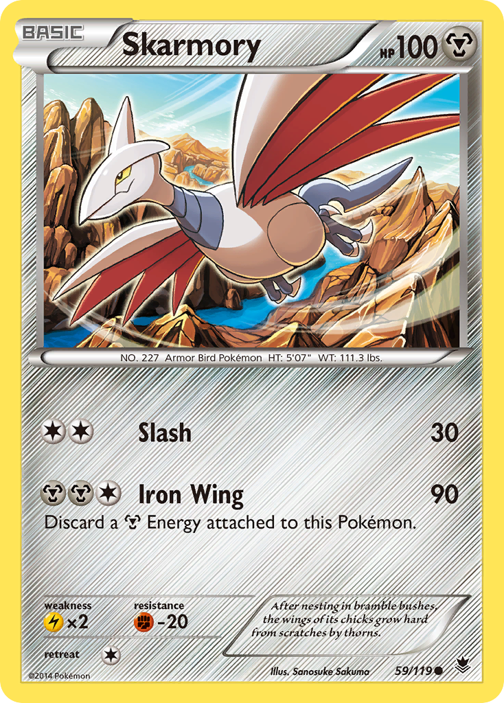 Skarmory (59/119) [XY: Phantom Forces] | Nerdhalla Games