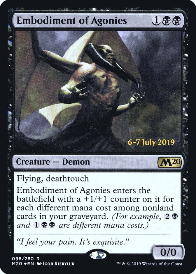 Embodiment of Agonies  [Core Set 2020 Prerelease Promos] | Nerdhalla Games