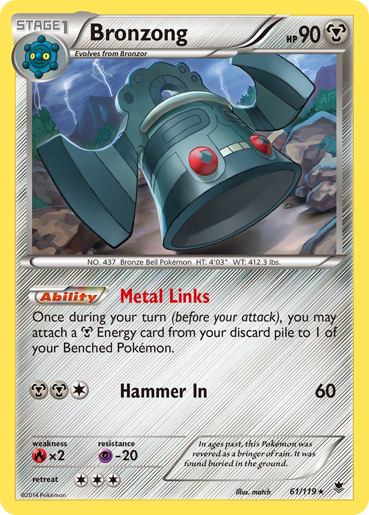 Bronzong (61/119) [XY: Phantom Forces] | Nerdhalla Games