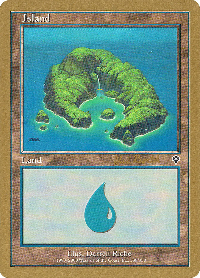 Island (ab338) (Alex Borteh) [World Championship Decks 2001] | Nerdhalla Games