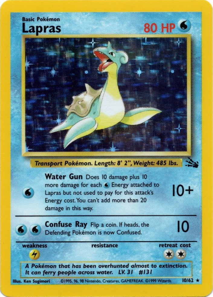 Lapras (10/62) [Fossil Unlimited] | Nerdhalla Games