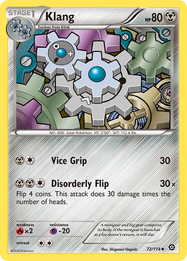 Klang (72/114) [XY: Steam Siege] | Nerdhalla Games