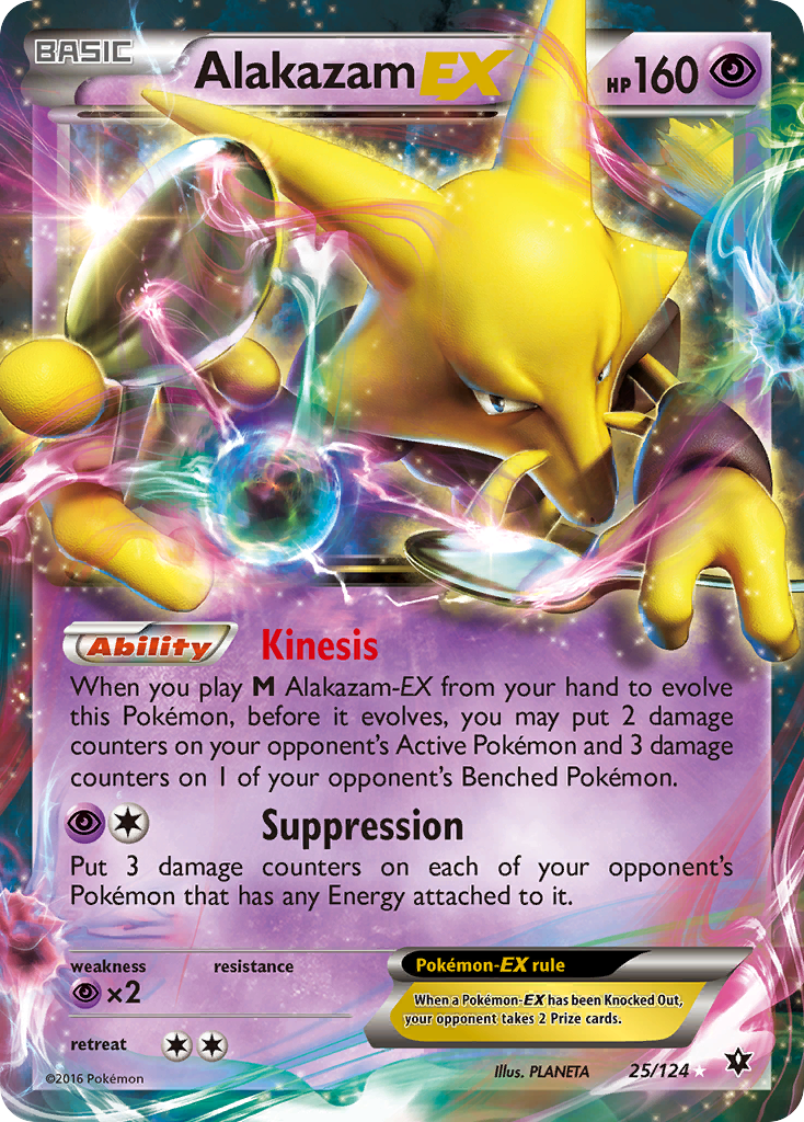 Alakazam EX (25/124) [XY: Fates Collide] | Nerdhalla Games