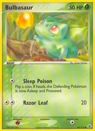 Bulbasaur (54/112) [EX: FireRed & LeafGreen] | Nerdhalla Games